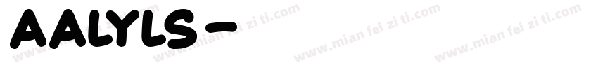 Aalyls字体转换