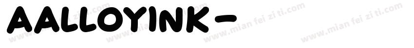 aalloyink字体转换