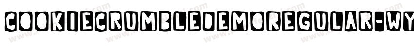 CookieCrumbleDemoRegular-WyzXE字体转换
