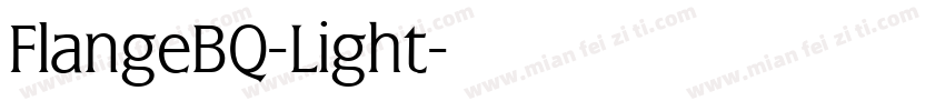 FlangeBQ-Light字体转换