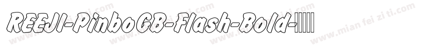 REEJI-PinboGB-Flash-Bold字体转换