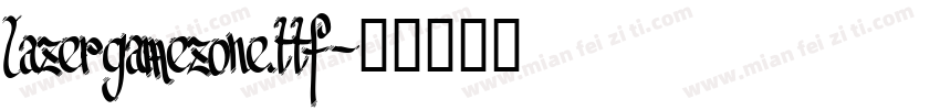 lazergamezone.ttf字体转换