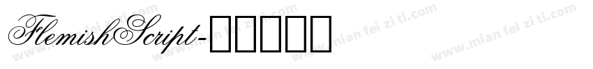 FlemishScript字体转换