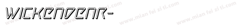 Wickendenr字体转换