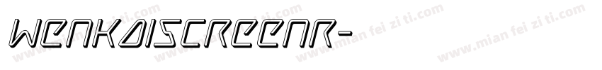 wenkaiscreenr字体转换