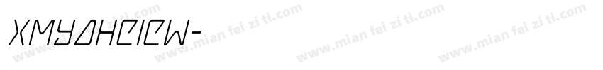 xmyaheiew字体转换