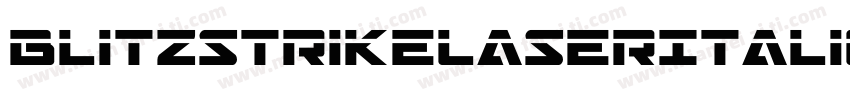 BlitzstrikeLaserItalic-d40K字体转换
