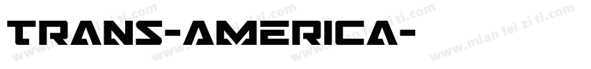 Trans-America字体转换