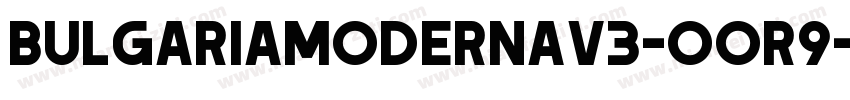 Bulgariamodernav3-00R9字体转换