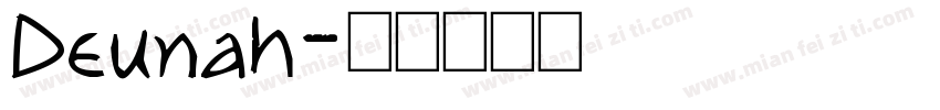 Deunah字体转换
