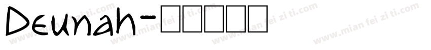 Deunah字体转换