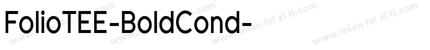 FolioTEE-BoldCond字体转换