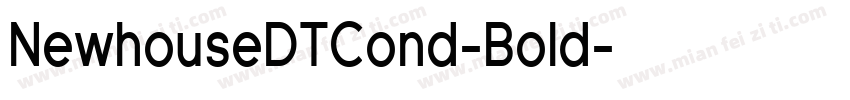 NewhouseDTCond-Bold字体转换