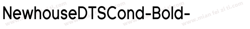 NewhouseDTSCond-Bold字体转换