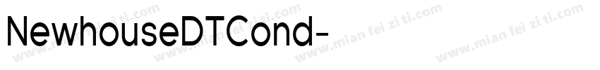 NewhouseDTCond字体转换