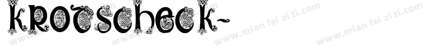 Krotscheck字体转换