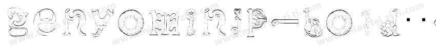 genyominjp-bo1d字体字体转换