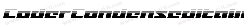 CoderCondensedItalic-5Mq8字体转换