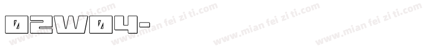 02W04字体转换
