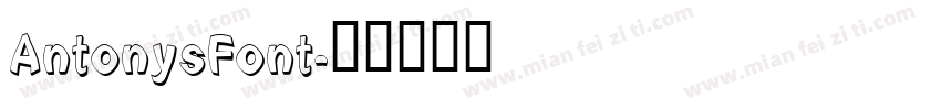 AntonysFont字体转换