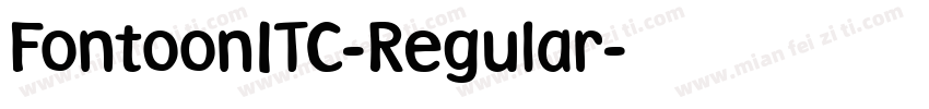 FontoonITC-Regular字体转换