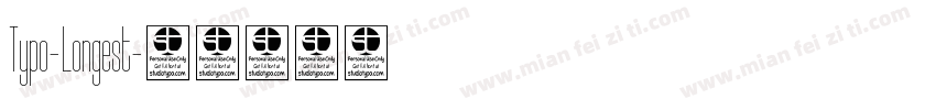 Typo-Longest字体转换
