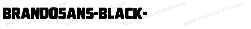 Brandosans-black字体转换