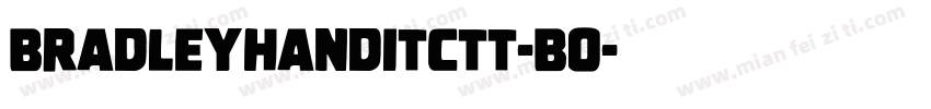 bradleyhandITCTT-BO字体转换