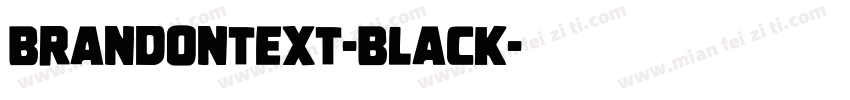 brandontext-black字体转换