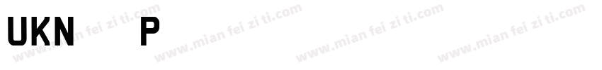 UKNumberPlate字体转换