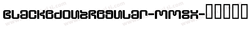 BlackedOutRegular-MM8x字体转换