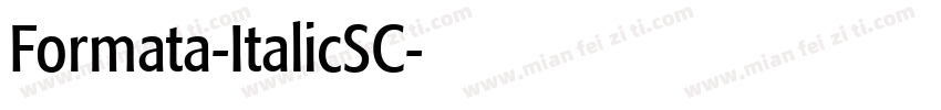 Formata-ItalicSC字体转换