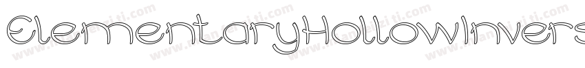 ElementaryHollowInverse-j8Z7字体转换