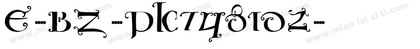 E-BZ-PK7481d2字体转换