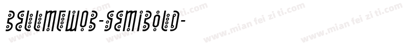 BellMTW03-SemiBold字体转换