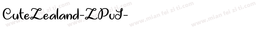 CuteZealand-ZPvJ字体转换