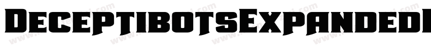 DeceptibotsExpandedItalic-3E6X字体转换