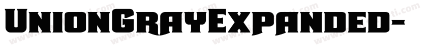 UnionGrayExpanded字体转换