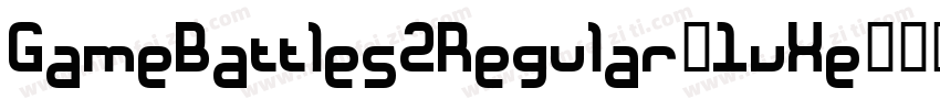 GameBattles2Regular-1vXe字体转换