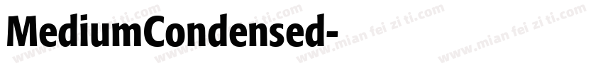 MediumCondensed字体转换
