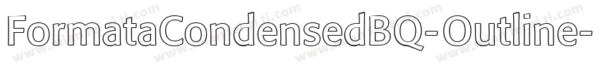 FormataCondensedBQ-Outline字体转换