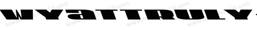 Wyattruly字体转换