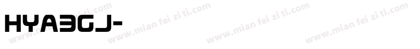 hya3gj字体转换