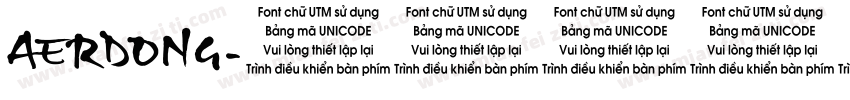 AERDONG字体转换