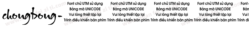 chongbong字体转换