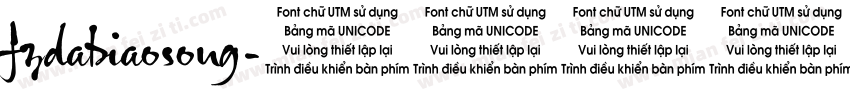 fzdabiaosong字体转换