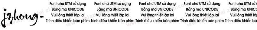 jzhong字体转换
