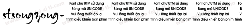 stsongzong字体转换