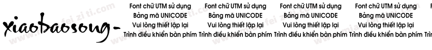 xiaobaosong字体转换