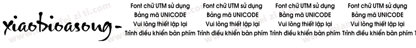 xiaobioasong字体转换